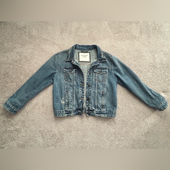 Abercrombie & Fitch -Blue Denim Jacket size M (women) - Picture 7 of 10